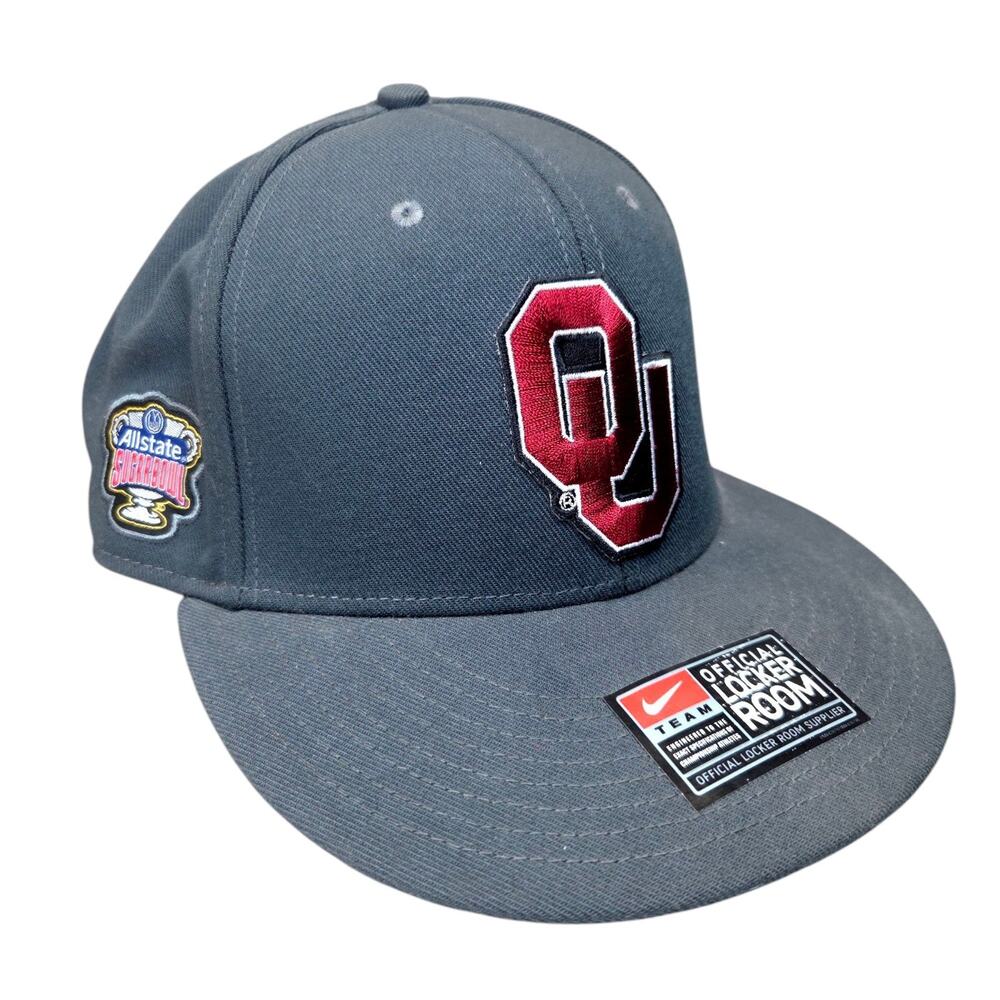 Nike OU Oklahoma Sooners 2017 Allstate Sugar Bowl Champions Locker‎ Room Hat Cap